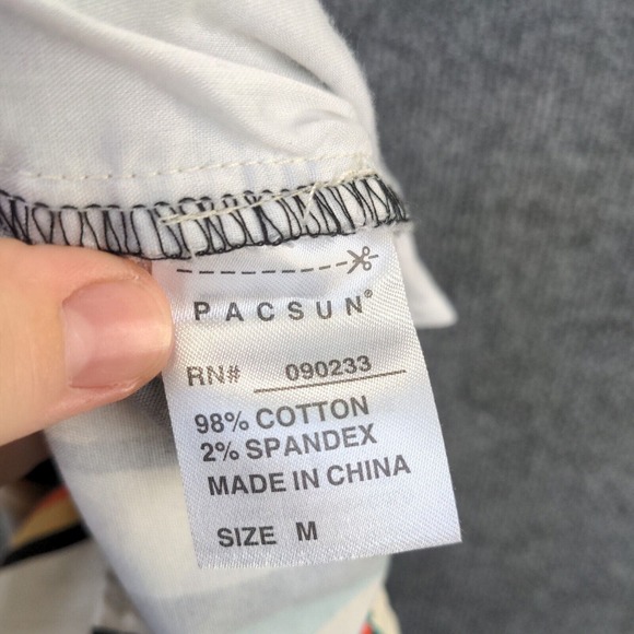 Pacsun Women's Striped Shorts Multicolor Size M Cotton Spandex Blend - Picture 11 of 11